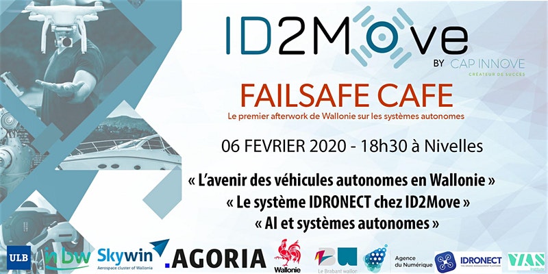 Invitation Failsafe Cafe - 6 février - ID2Move, Nivelles