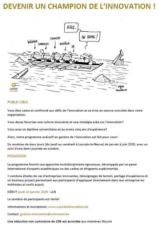 Formation en gestion de l'innovation