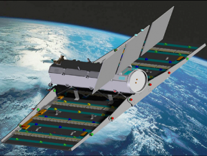 Vue d’artiste du satellite Saocom