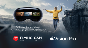 Apple Vision Pro Spatial Computer flying with Flying-Cam SARAH 60