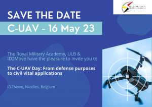 Royal Military Academy, ULB & ID2Move have the pleasure to invite you to the C-UAV Day 