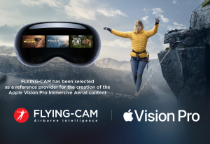 Apple Vision Pro Spatial Computer flying with Flying-Cam SARAH 60